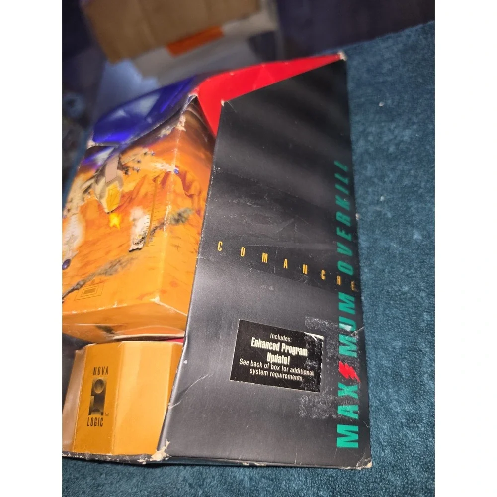 Vtg Comanche: Maximum Overkill (PC, 1992) - Original Big Box Edition